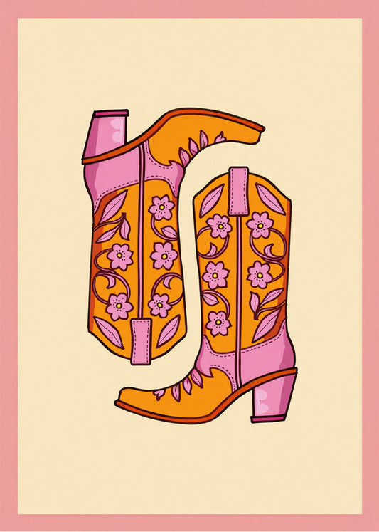 Cuadro Las botas cowgirl