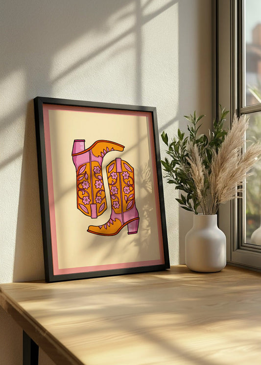 Cuadro Las botas cowgirl