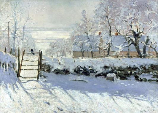 Cuadro ​La urraca (Claude Monet)