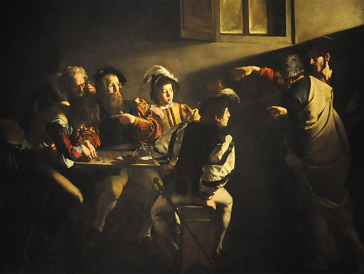 Cuadro de ​La vocación de San Mateo (Caravaggio) - Fine Artic