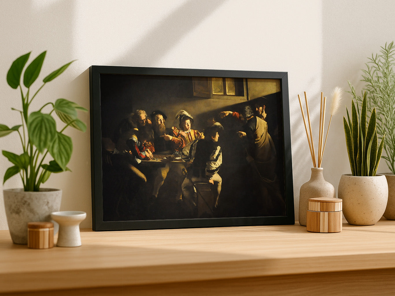 Cuadro de ​La vocación de San Mateo (Caravaggio) - Fine Artic