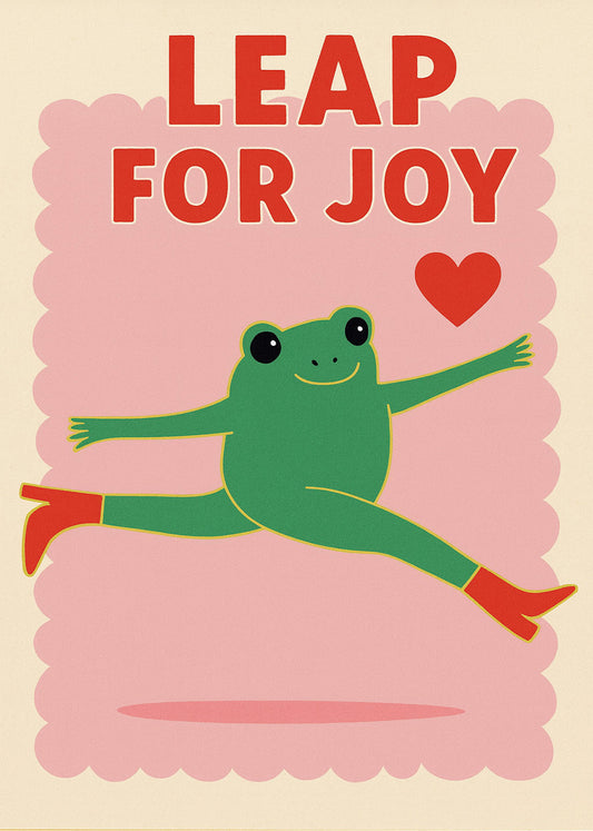 Cuadro Leap for joy frog
