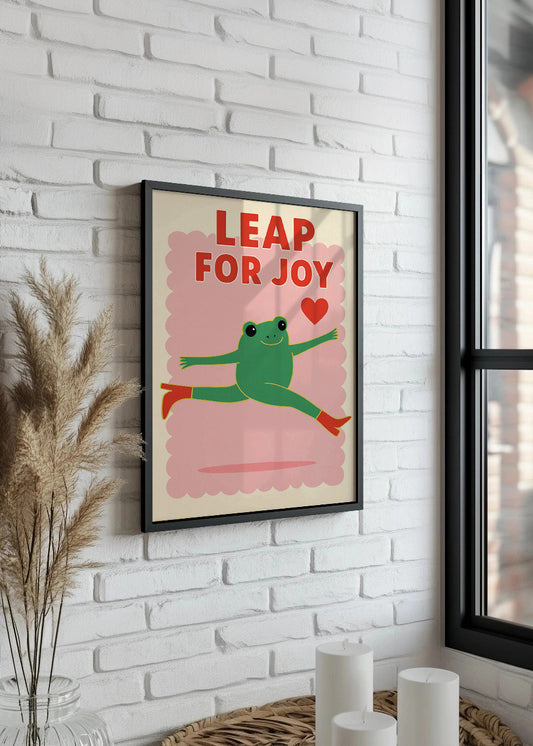 Cuadro Leap for joy frog