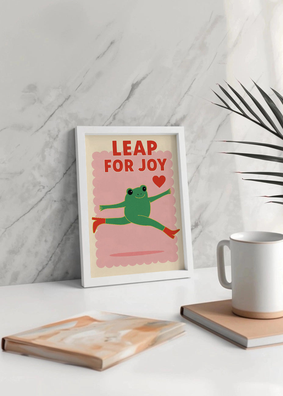 Cuadro Leap for joy frog