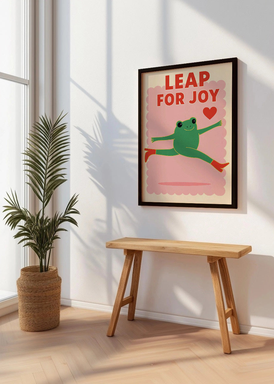 Cuadro Leap for joy frog