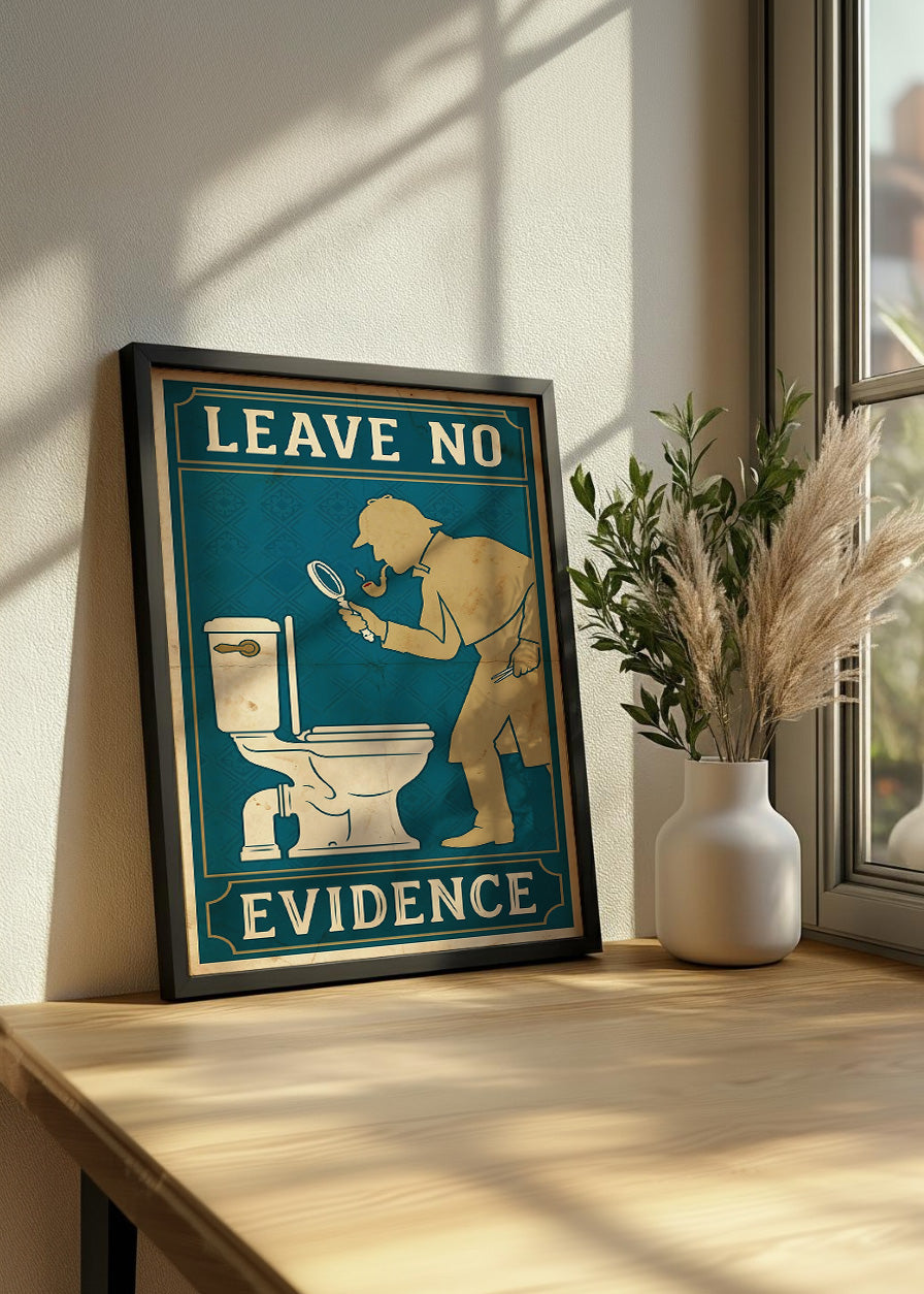 Cuadro Leave no evidence