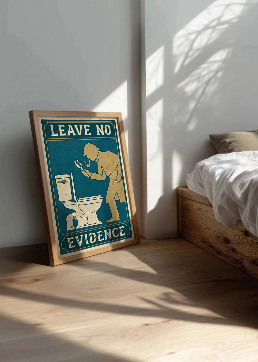Cuadro Leave no evidence