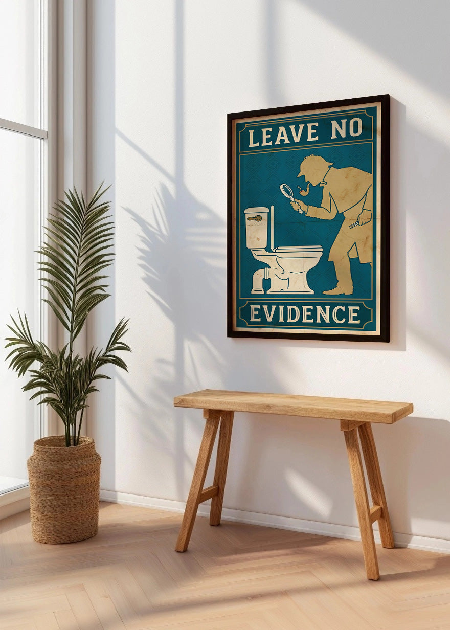 Cuadro Leave no evidence