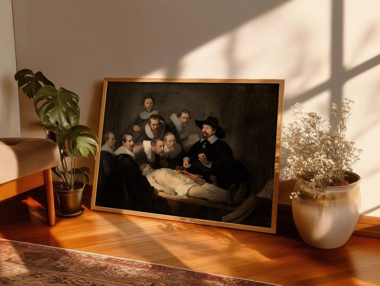 Cuadro de ​Lección de anatomía del Dr. Nicolaes Tulp (Rembrandt) - Fine Artic