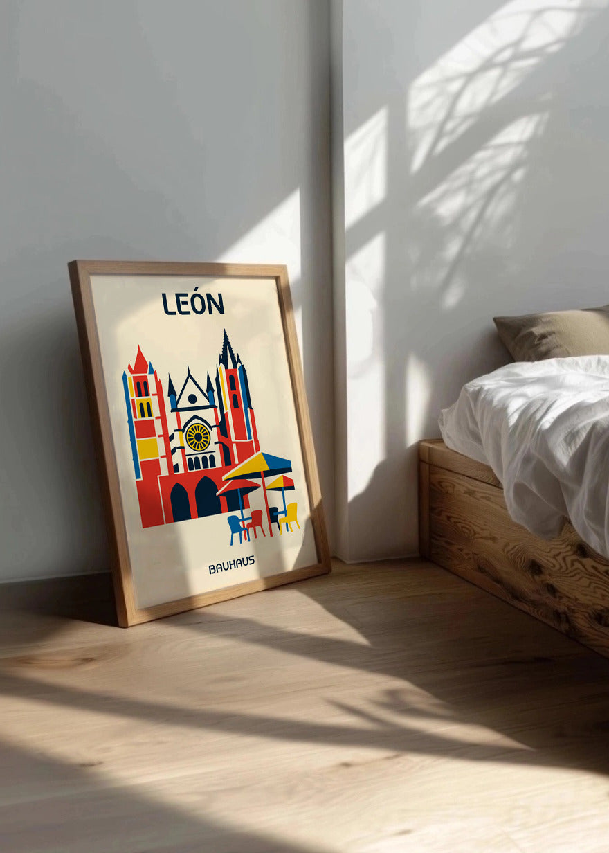 Cuadro León Poster Bauhaus