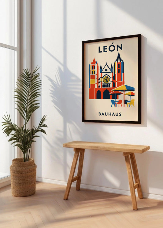 Cuadro León Poster Bauhaus