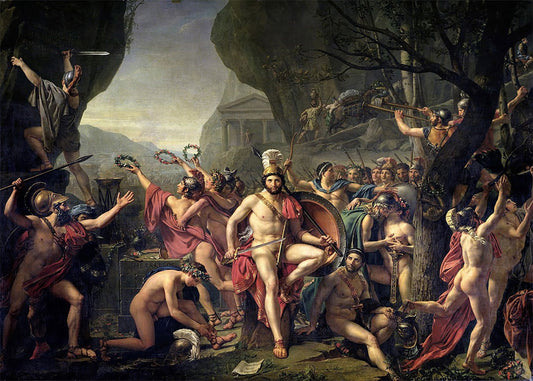 Cuadro ​Léonidas en las Termópilas (Jacques-Louise David)