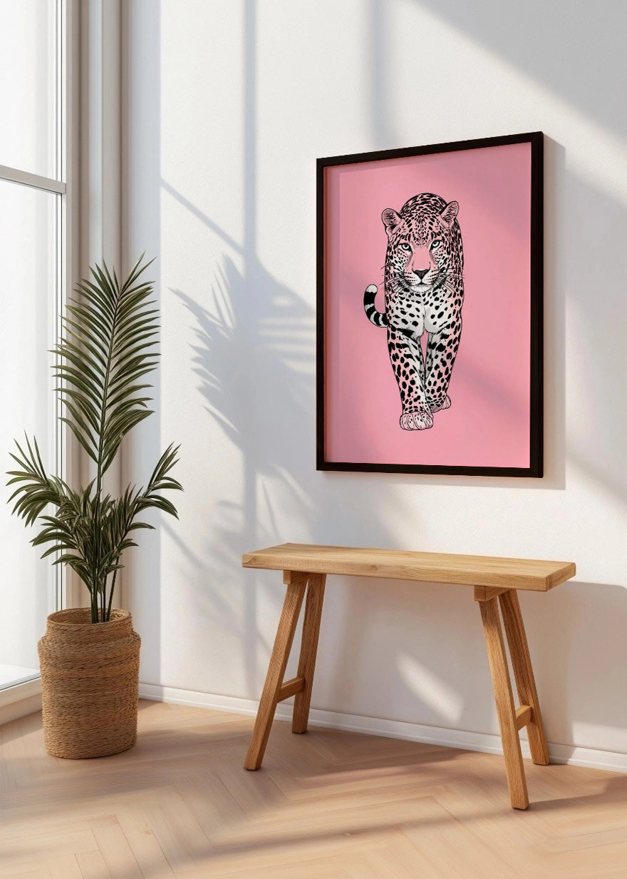 Cuadro Leopardo caminando