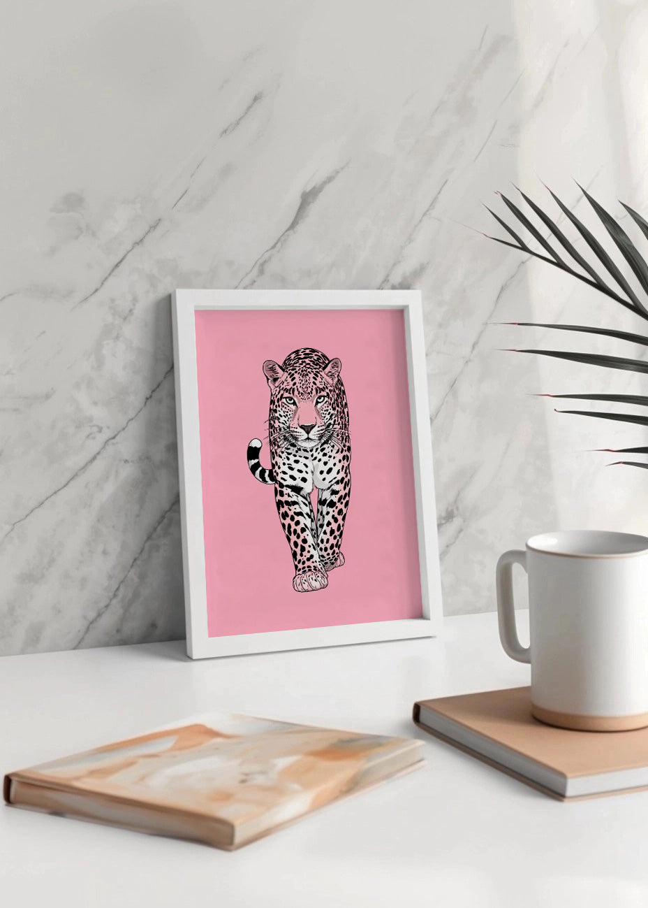 Cuadro Leopardo caminando