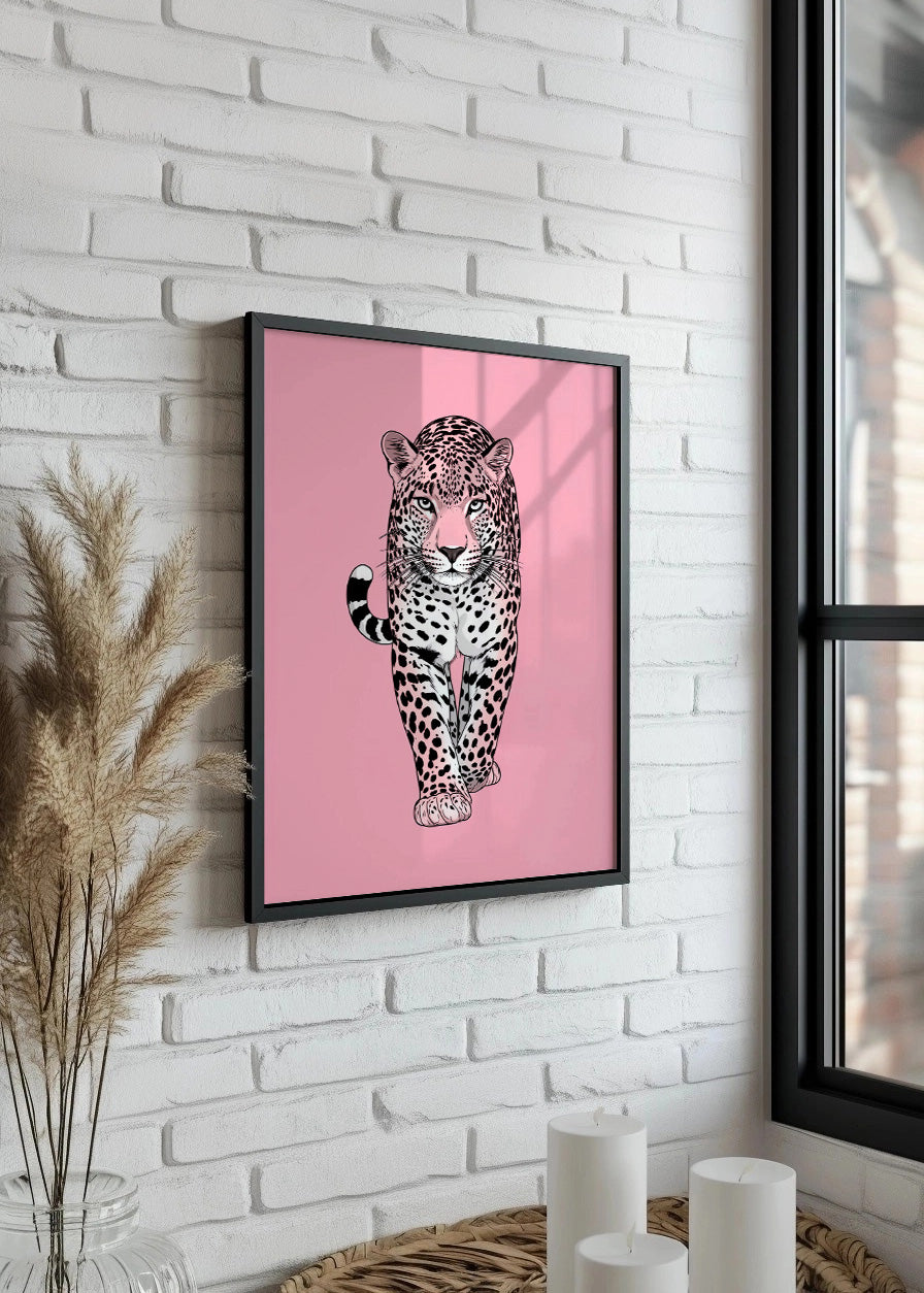 Cuadro Leopardo caminando