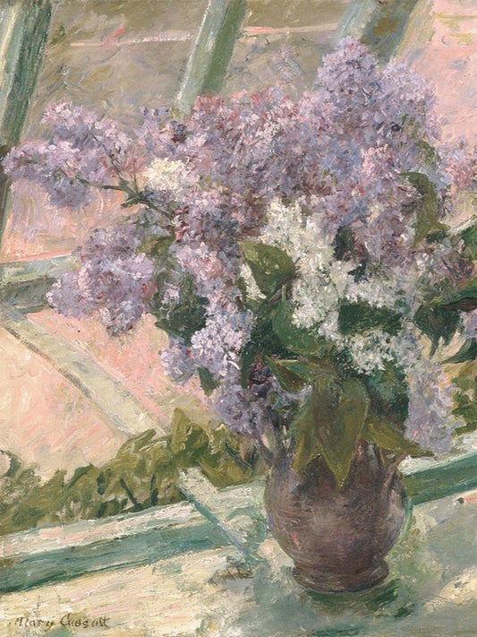 Cuadro de ​Lilacs in a Window (Mary Cassatt) - Fine Artic