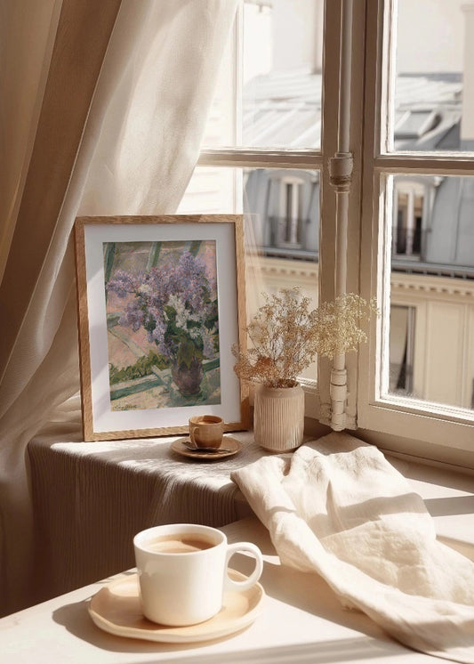 Cuadro ​Lilacs in a Window (Mary Cassatt)