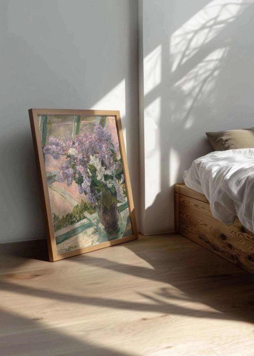 Cuadro ​Lilacs in a Window (Mary Cassatt)