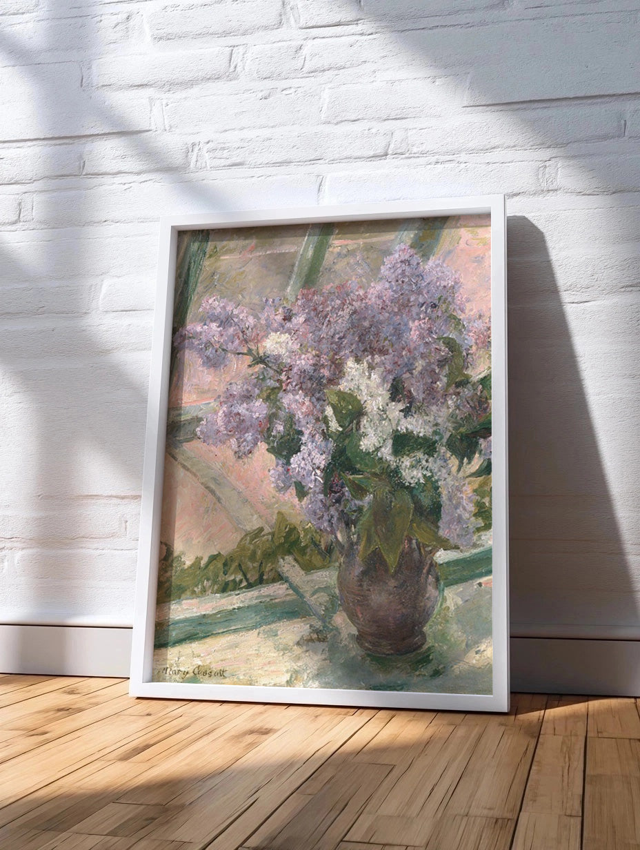 Cuadro de ​Lilacs in a Window (Mary Cassatt) - Fine Artic