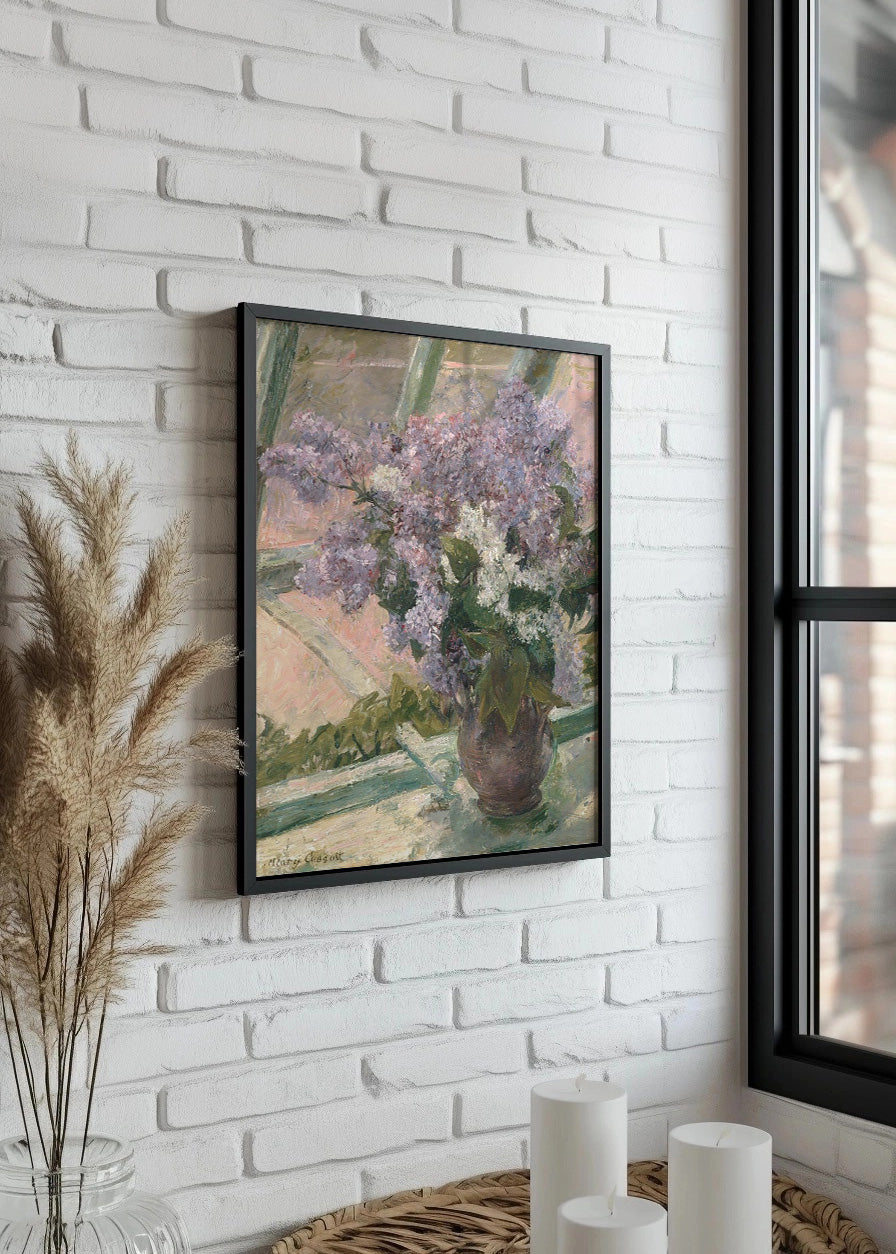 Cuadro ​Lilacs in a Window (Mary Cassatt)