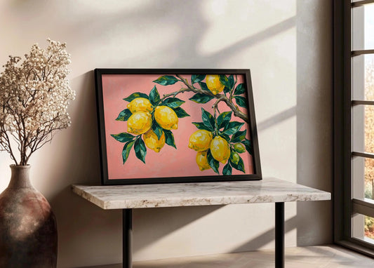 Cuadro Limones en rama
