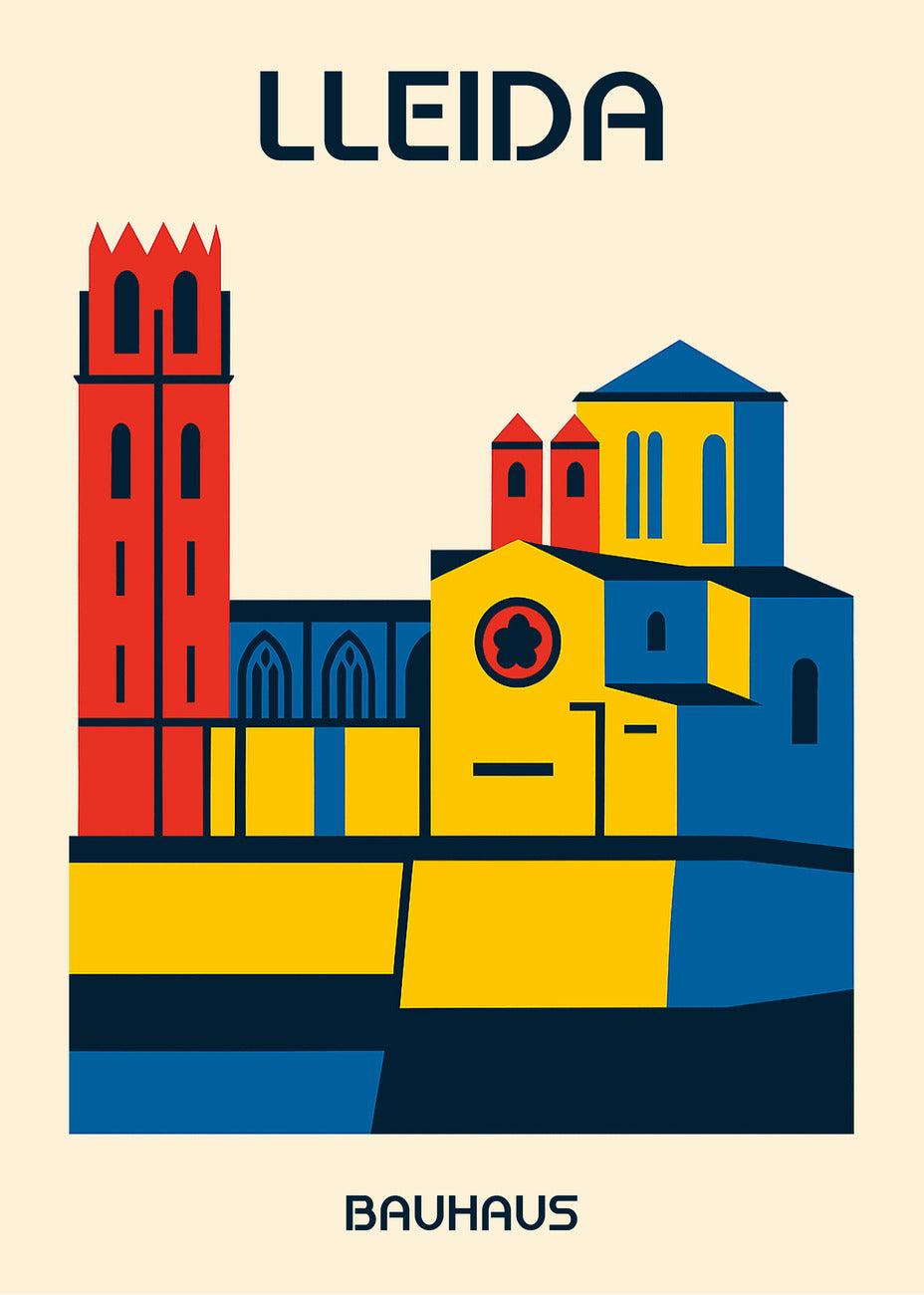 Cuadro Lleida Poster Bauhaus