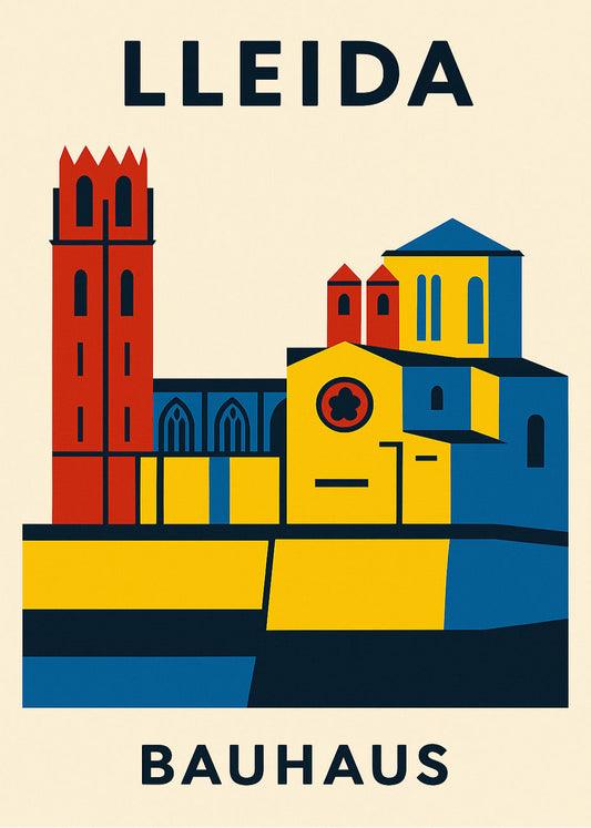 Cuadro Lleida Poster Bauhaus