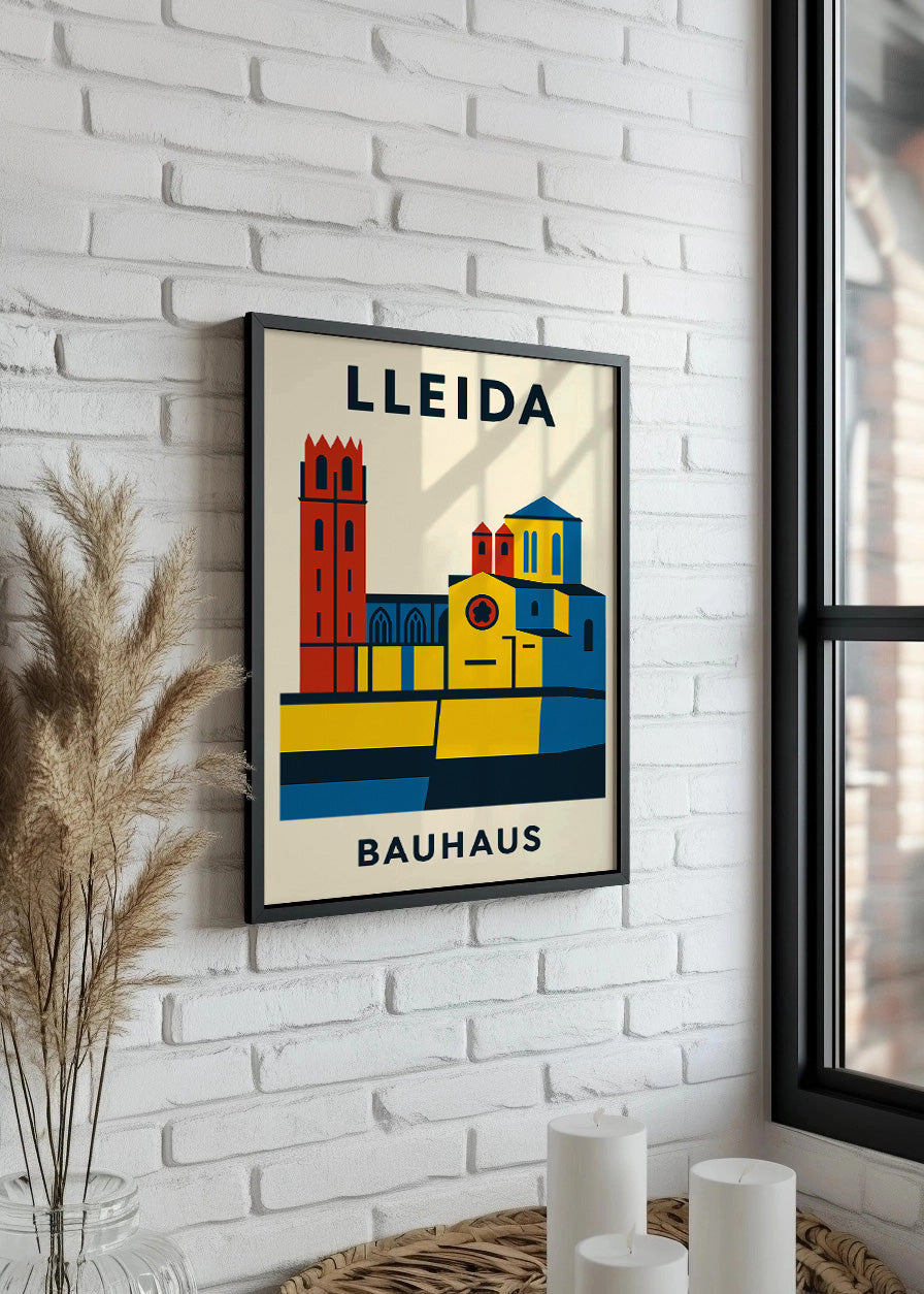 Cuadro Lleida Poster Bauhaus