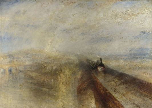 Cuadro Lluvia, vapor y velocidad – El Gran Ferrocarril del Oeste (Turner) aa