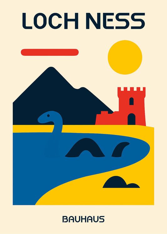 Cuadro Loch Ness Poster Bauhaus