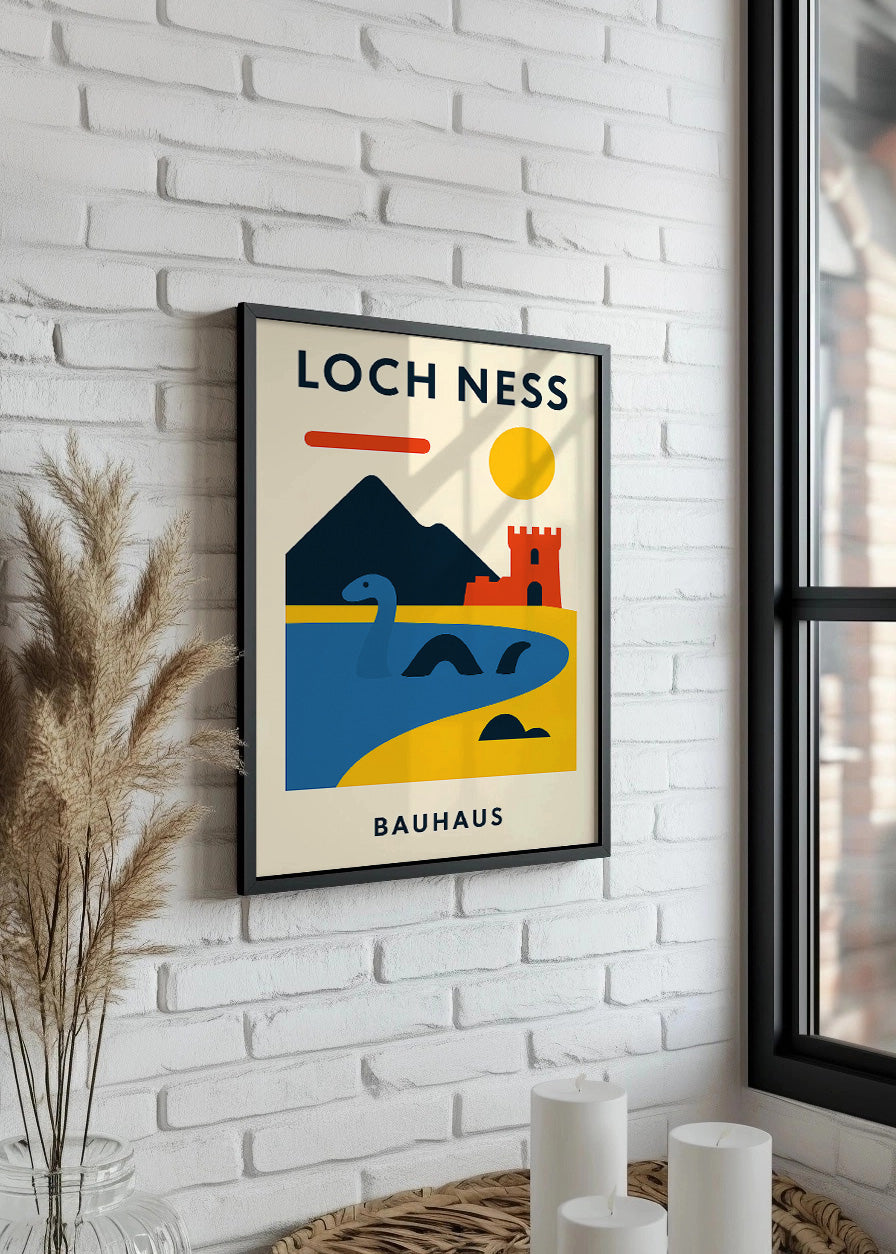 Cuadro Loch Ness Poster Bauhaus
