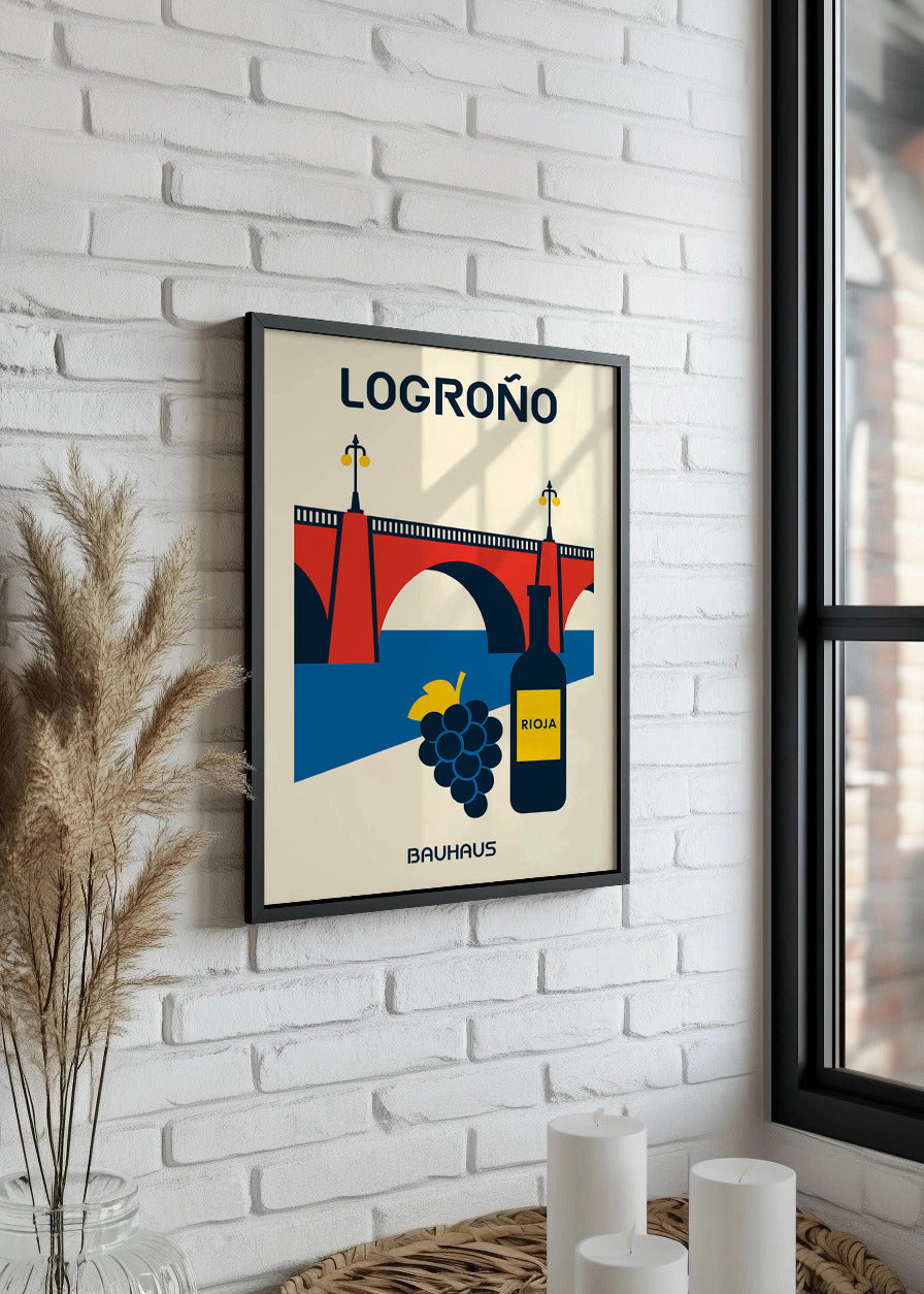 Cuadro Logroño Poster Bauhaus
