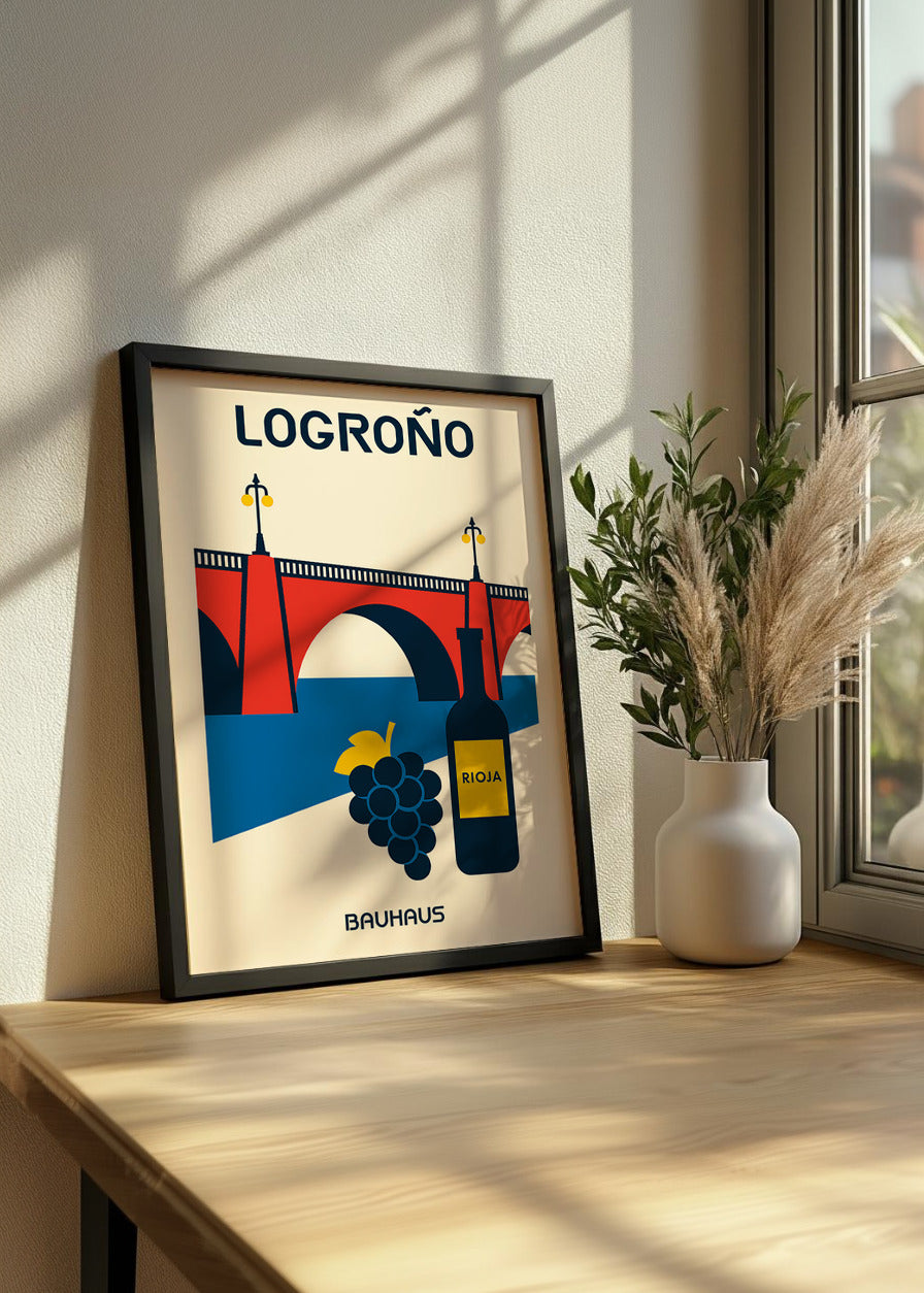 Cuadro Logroño Poster Bauhaus