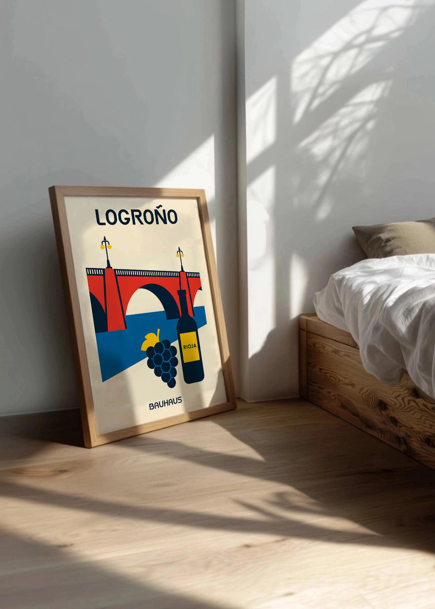 Cuadro Logroño Poster Bauhaus