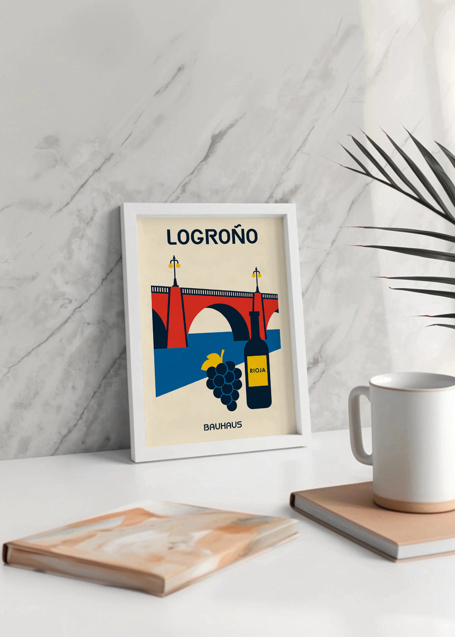Cuadro Logroño Poster Bauhaus