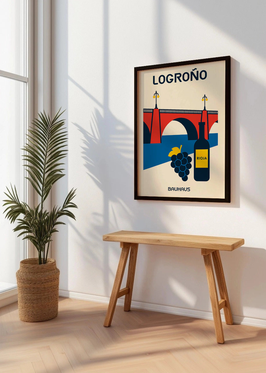 Cuadro Logroño Poster Bauhaus