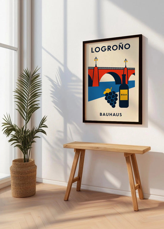 Cuadro Logroño Poster Bauhaus