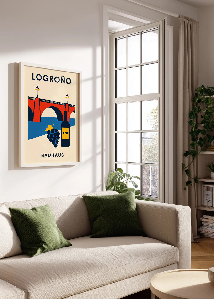 Cuadro Logroño Poster Bauhaus