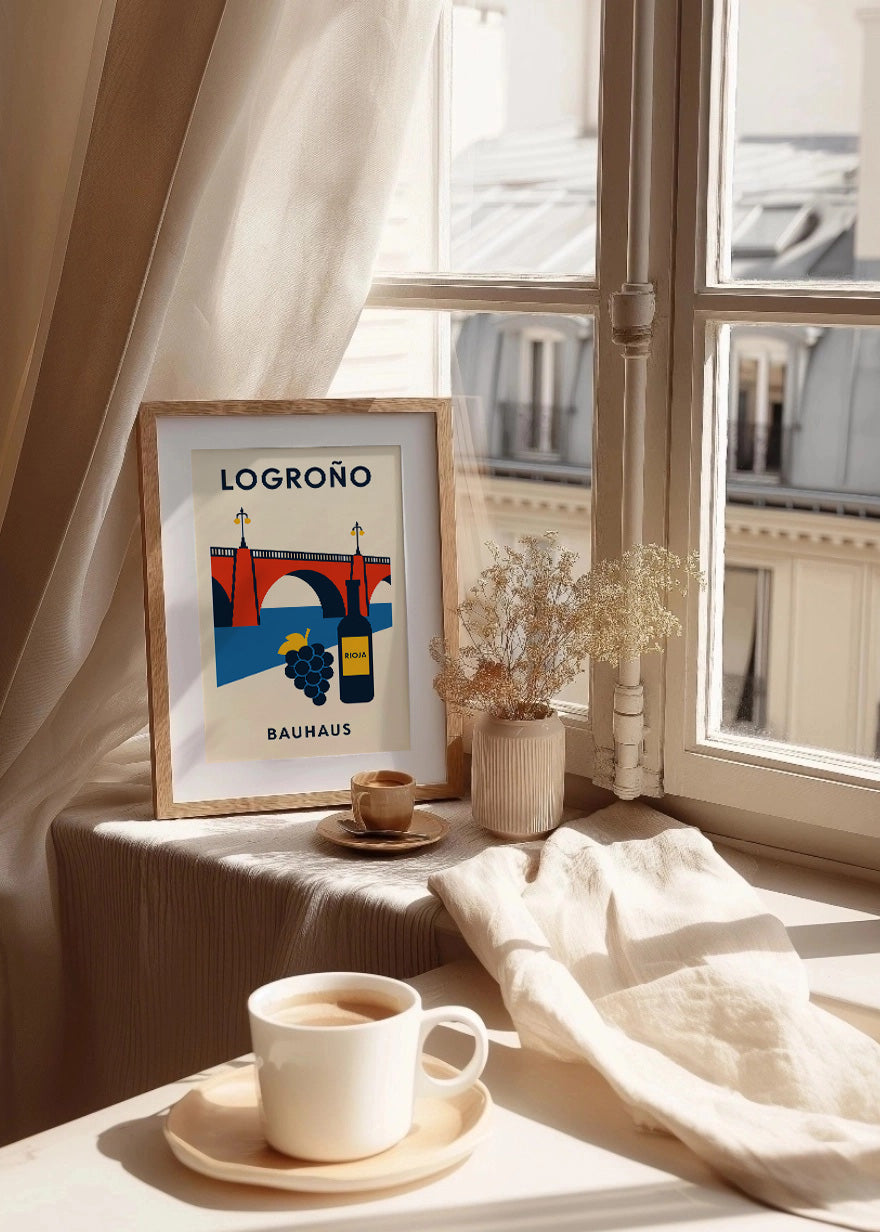 Cuadro Logroño Poster Bauhaus