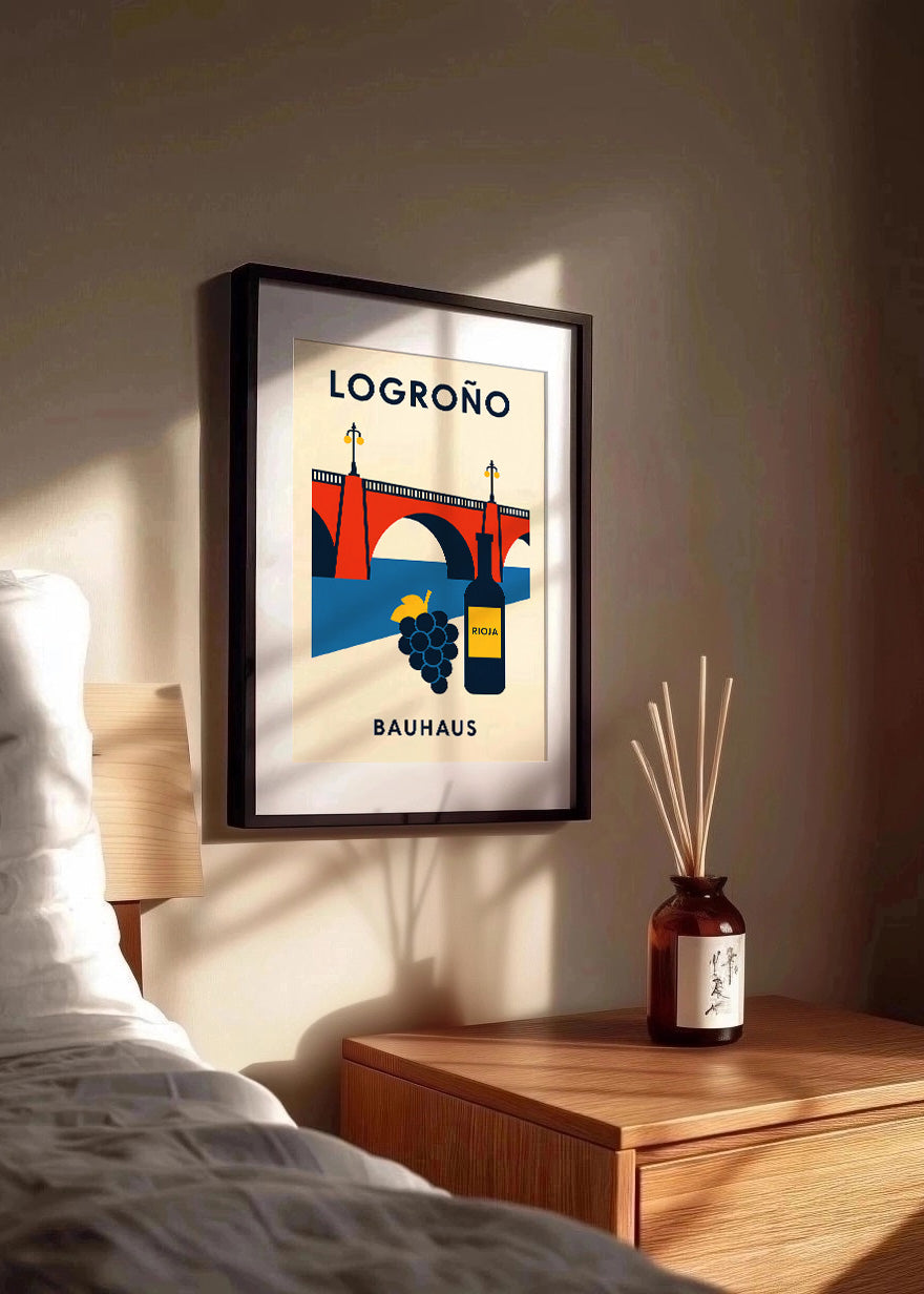 Cuadro Logroño Poster Bauhaus