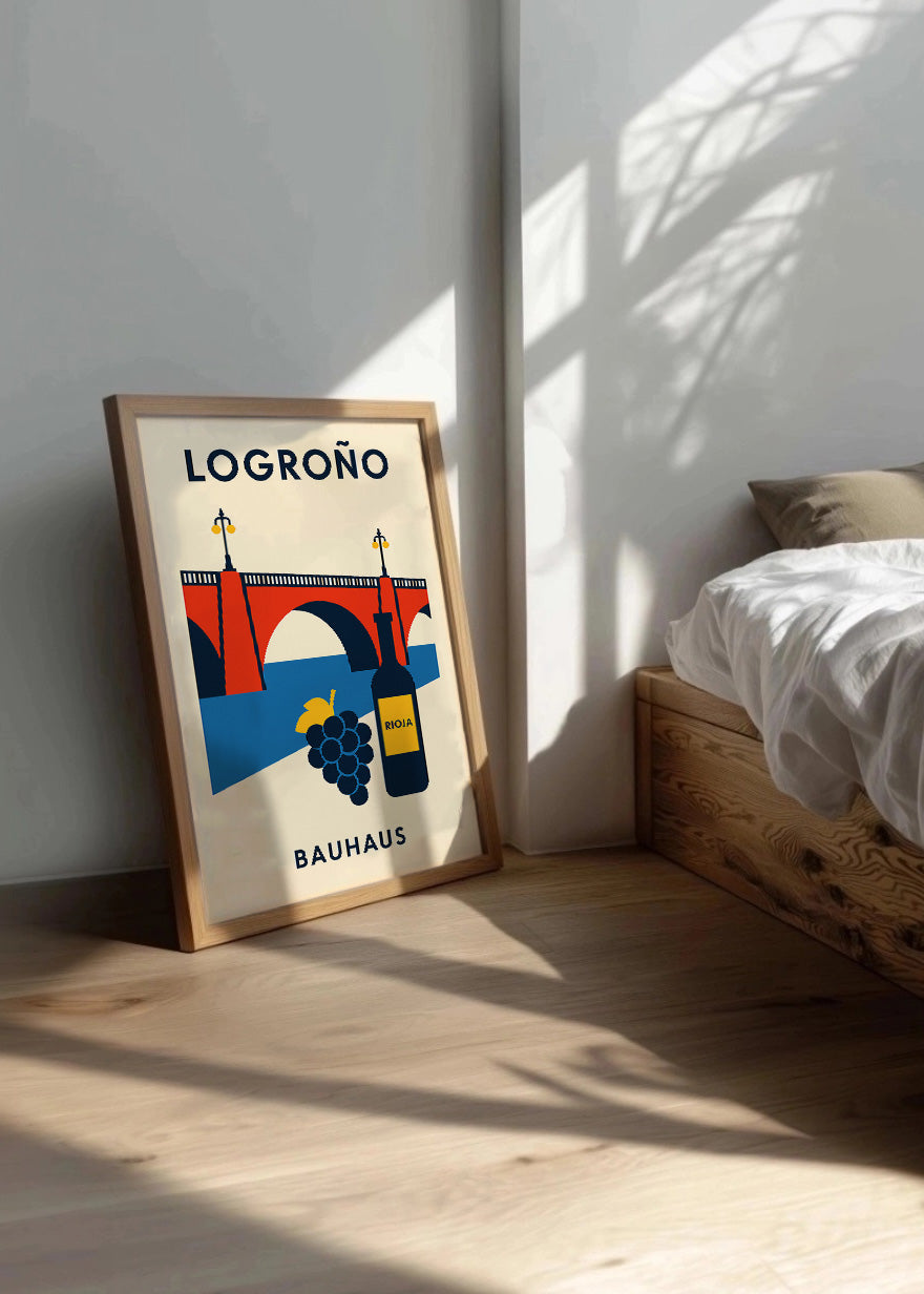 Cuadro Logroño Poster Bauhaus