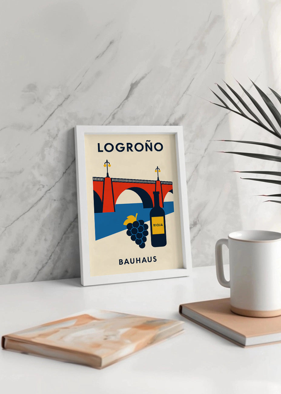 Cuadro Logroño Poster Bauhaus