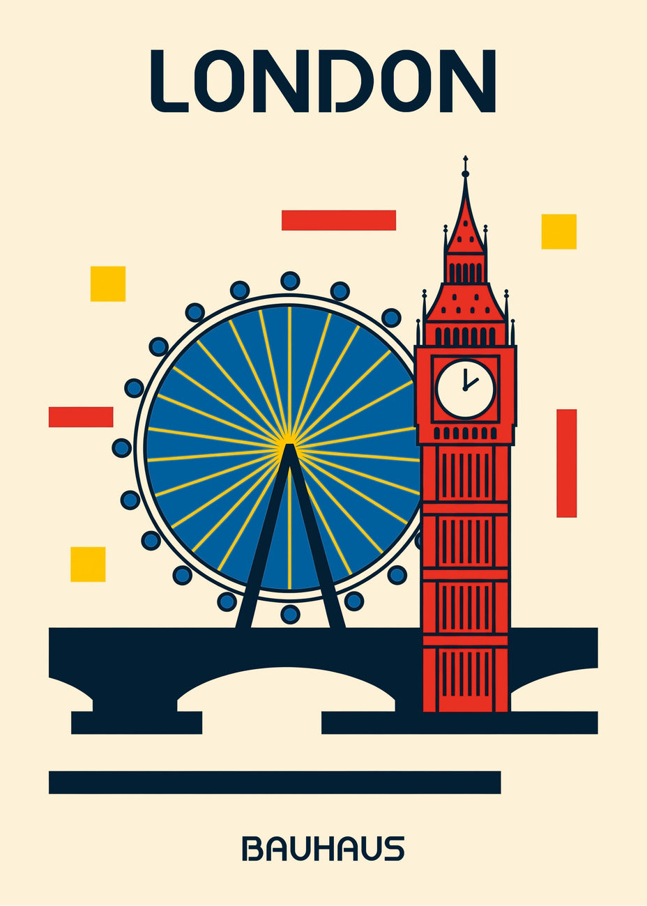 Cuadro London Poster Bauhaus