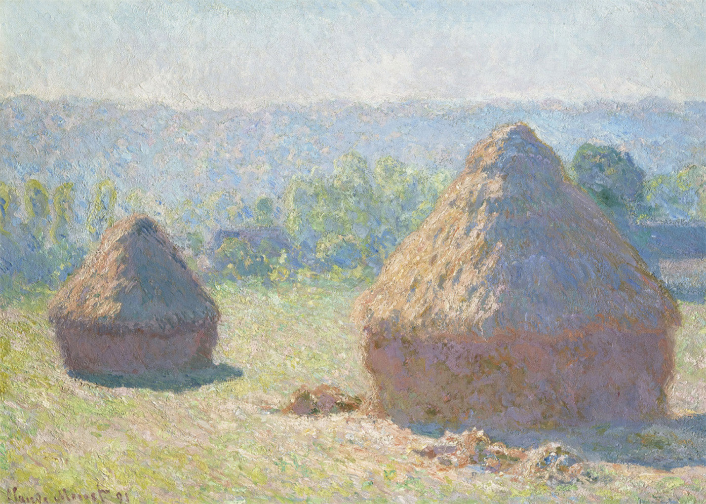 Cuadro ​Los Almiares (Claude Monet)