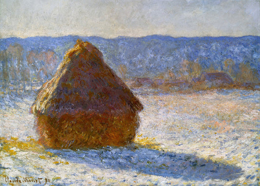 Cuadro ​Los Almiares con nieve (Claude Monet)