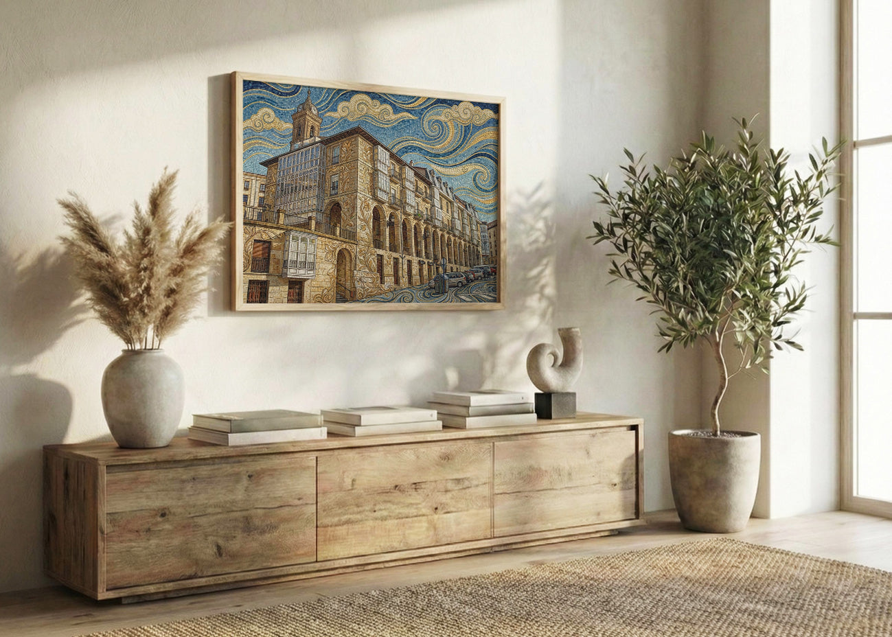 Cuadro Los Arquillos de Vitoria - Art Nouveau
