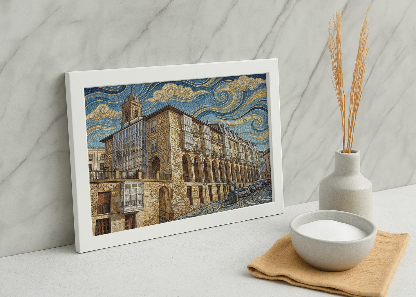 Cuadro Los Arquillos de Vitoria - Art Nouveau