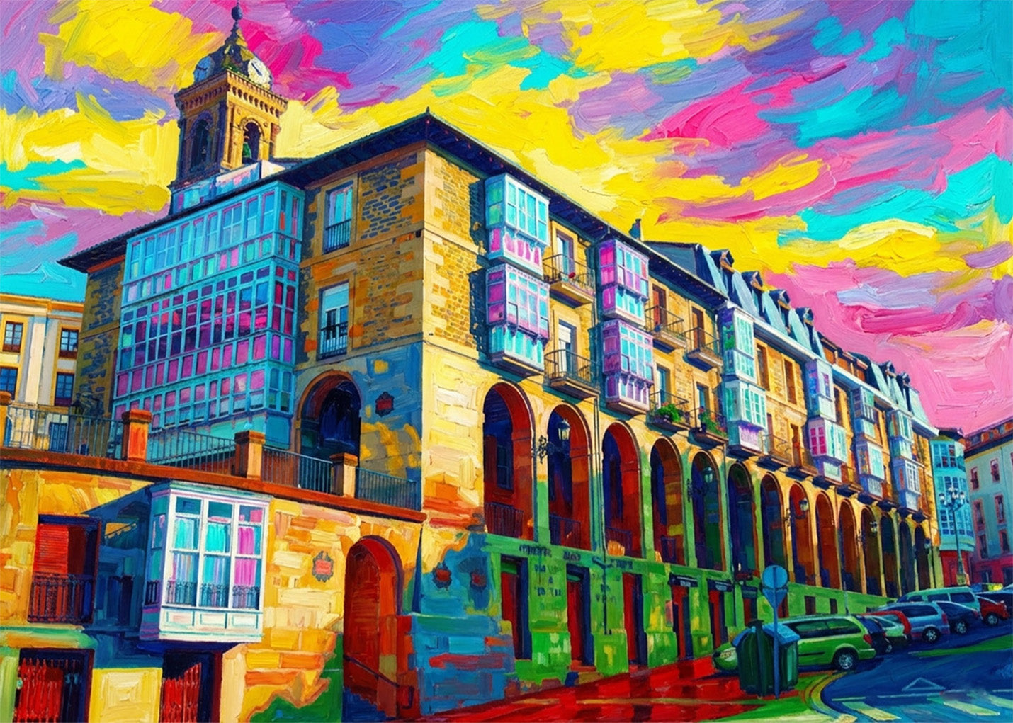 Cuadro Los Arquillos de Vitoria - Fauvismo