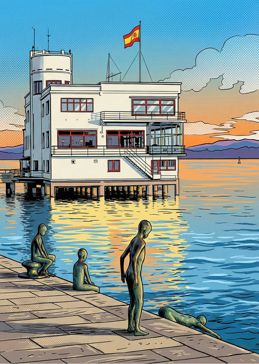 Cuadro Los Raqueros de Santander - Cómic