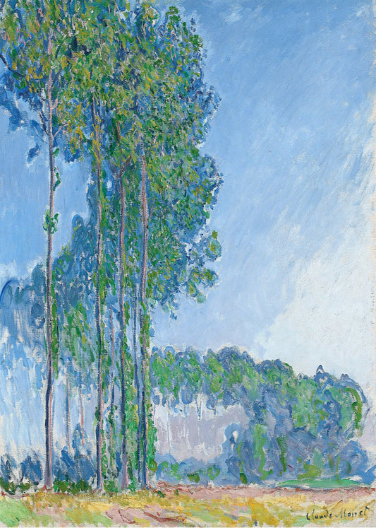 Cuadro ​Los álamos (Claude Monet)
